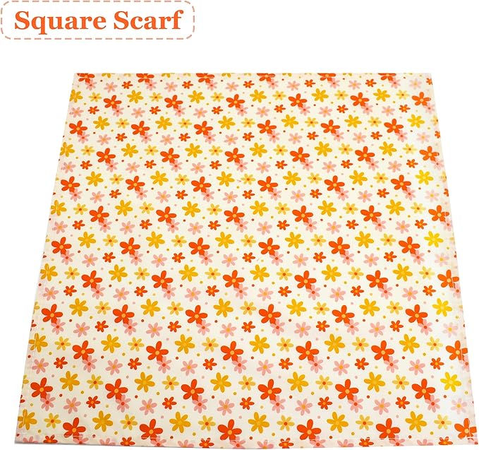 Bubblepup Floral Dog Bandanas, Soft Cotton Girl Dog Bandanas for Small Medium Large Dogs