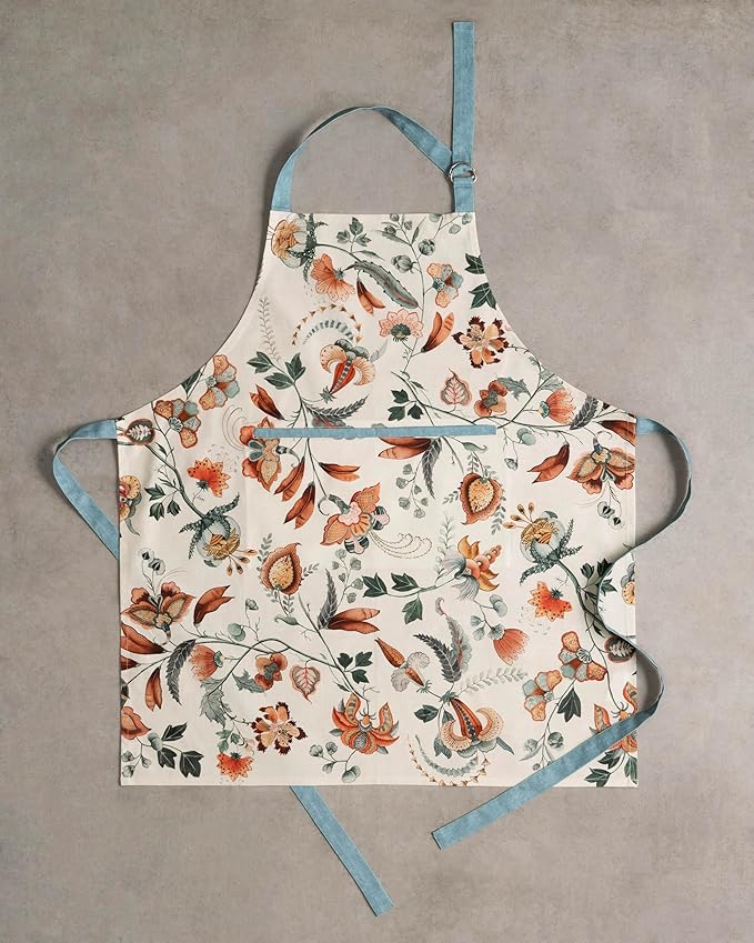 Maison d' Hermine 100% Cotton Apron for women with Pocket Kitchen Chef Apron for Men Cooking Gardening Server Waitress