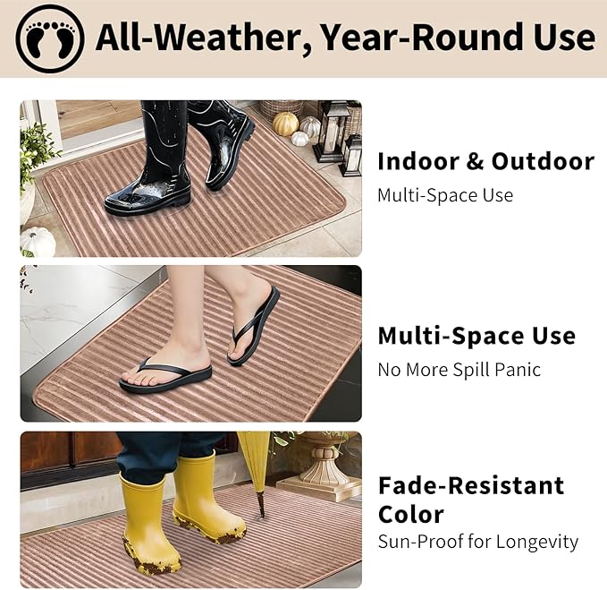 Dog Crate Mat, 2 Pack 36"×54" Flannel Washable Pet Mat for Dogs and Cats, Non-Slip Pet Pad for Kennel Training, Absorbs Urine and Waterproof Pad for Sofa Bed Crate Kennel Car Seat Floor（Khaki）