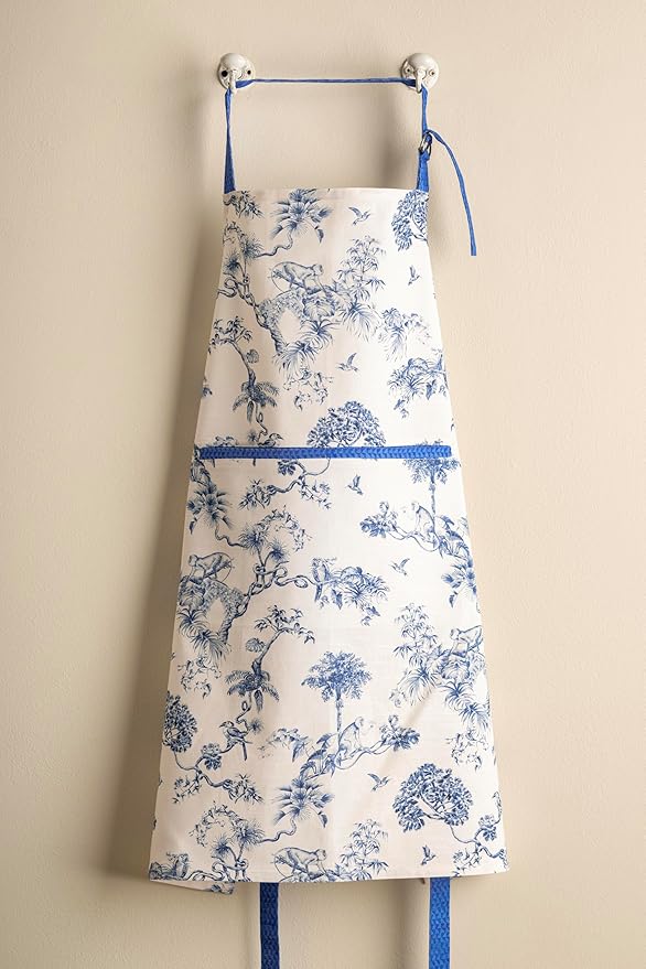 Maison d' Hermine 100% Cotton Apron for women with Pocket Kitchen Chef Apron for Men Cooking Gardening Server Waitress