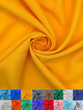 EOVEA - Polyester Poplin Fabric by The Yard – 100% Polyester, 60” Wide Durable Versatile Material for Apparel, Home Décor, Crafts, Tablecloths, Curtains, Drapes, Sewing & DIY Projects (Yellow,20 Yard)