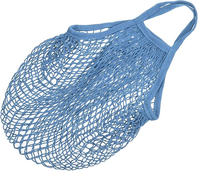 MECCANIXITY Cotton Mesh Bag Reusable Washable Mesh Net String Grocery Bags Organizer for Fruits Vegetables Shopping