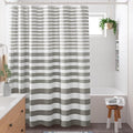 Madison Park Shower Curtain Spa Waffle Weave Wide Shower Curtain for Bathroom 3M Scotchgard Moisture Management, Spa Quality Modern Shower Curtains for Bathroom, Extra Wide 108"x72" Grey Ombre