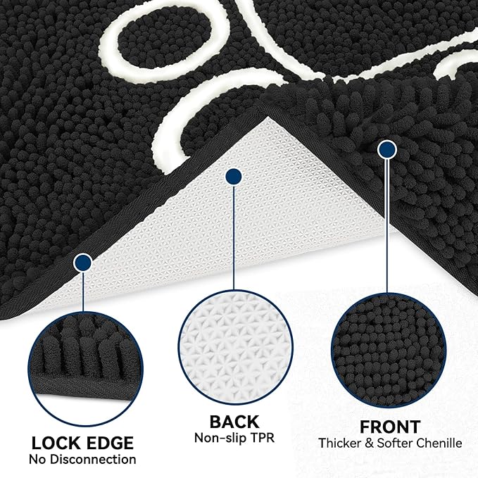 Bcoimo Super Absorbent Dog Door Mat, 48"*30" Anti Slip Mat for Muddy Paws, Pet Rugs for Dirty Paws Washable That Absorbs Moisture and Dirt, for Dog Cage and Pet Resting Carpet