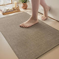 MontVoo Bath Mat Rug-Ultra Thin Non Slip Bath Mats for Bathroom Mat Quick Dry, Rubber Backing Washable Bathroom Rugs Fit Under Door, Absorbent Bath Rugs for Floor,20"x32",Khaki