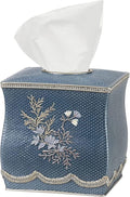 Resin Tissue Box Cover for Modern Home Decor - Minimalist Square Tissue Box Holder for Guest Room, Bedroom, Bathroom, Tabletop & Office - Durable and Aesthetic Tissue Holder, Capri