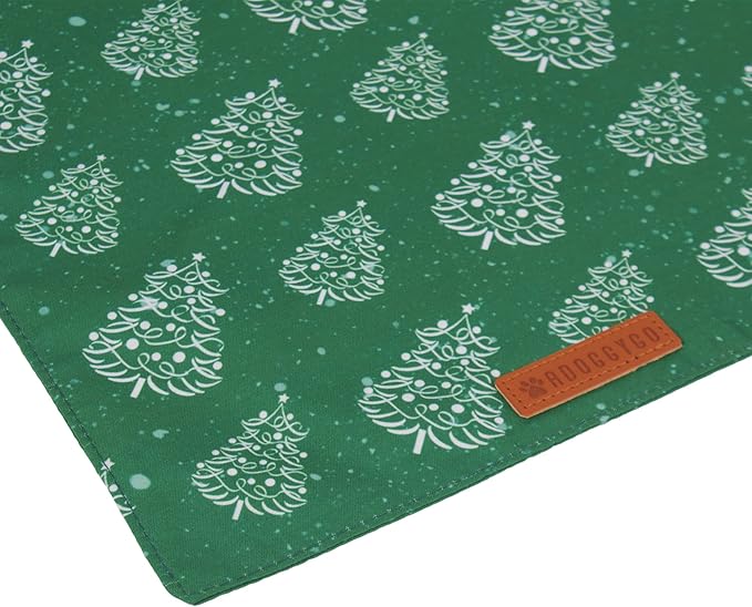 ADOGGYGO Dog Bandana Christmas Pet Scarf Bib Kerchief, Premium Durable Fabric, Multiple Sizes Offered, Red Green Christmas Bandanas Costumes for Small Dogs Cats Pets (Small)