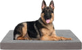 GOHOO PET Jumbo Dog Bed for Large Dogs, Orthopedic Memory Foam Pet Bed, Washable Dog Crate Bed with Cooling Gel, Removable Cover & Waterproof Lining