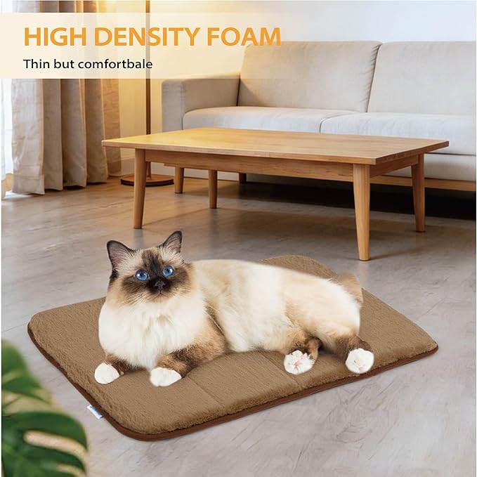 ZAKAPAWS Dog Crate Pad for X Large Dog - 41x27 Memory Foam Dog Bed, Washable & Anti-Slip Dog Bed Mat, Ultra Soft Kennel Pad for Dogs Cozy Sleeping Mat, Khaki