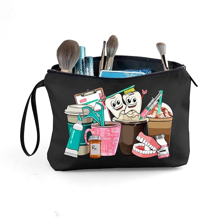 ARIOSEY Dental Hygienist Gifts - Small Cosmetic Bag, Perfect for Women & Teen Girls - Birthday &
