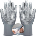 SUKETIL Pet grooming gloves,Dog washing gloves with High-Density Teeth with Five Finger Design to bathing and Massage for Dog