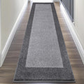 DOMUSTEX Machine Washable Kitchen Rug 24" x 96", Non Slip Kitchen Mat for Floor, Absorbent Entrance Runner Rug for Bedroom, Hallway, Bathroom, Door (Roll Packing)