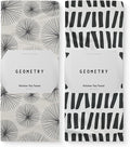 GEOMETRY Kitchen Tea Towels - Quick Dry Microfiber Dish Towels for Kitchen Linework, 18" x 30" 2 Pack
