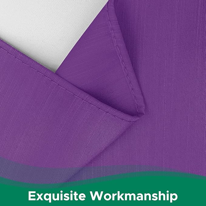 Biscaynebay Wrap Around Bed Skirts for Full & Full XL Beds 15" Drop, Eggplant Adjustable Elastic Dust Ruffles Easy Fit Wrinkle & Fade Resistant Silky Luxurious Fabric Machine Washable