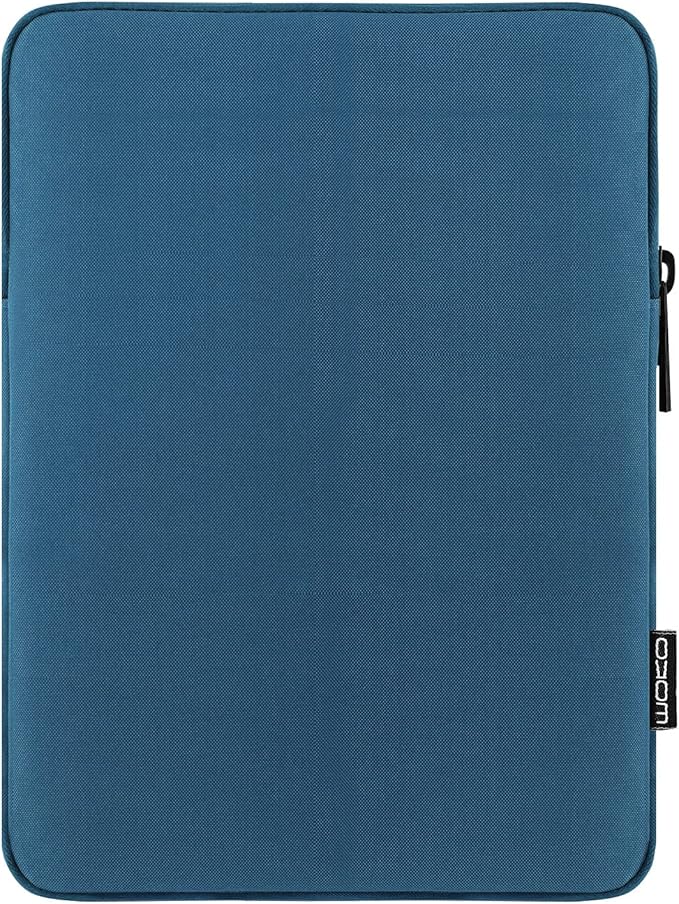 MoKo 9-11 Inch Tablet Sleeve Bag - Fits iPad Pro M4, iPad Air M2, iPad 10th, iPad 9/8/7th Gen, Tab S8/S9 11" - Peacock Blue