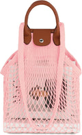 Hibala Woven Bag for Women, Fishing net bag,Straw Mesh Tote Bag, Beach,Hobo Bag, Foldable Large Capacity