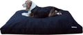 Dogbed4less Memory Foam Dog Bed for Medium to Large Dogs with Orthopedic Comfort, Waterproof Liner and Durable Canvas Cover 47X29 Pillow, Black