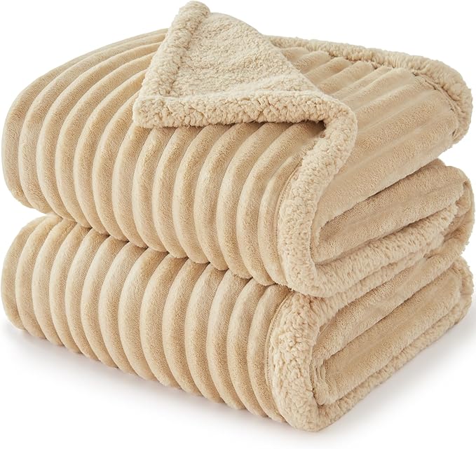 AIPERRO Waterproof Dog Blanket for Small Dogs, Washable Soft Puppy Cat Blanket Flannel Cotton Velour for Sofa Couch Protector, Comfort & Security Reversible Bed Protection for Pet, 25"X35", Khaki