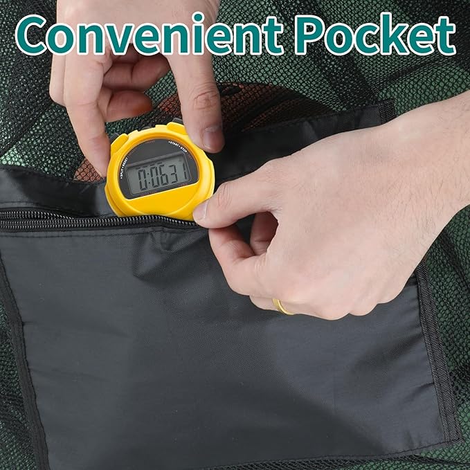 Extra Large Sports Ball Bag, Heavy Duty Breathable Mesh Storage Bag, 40" x 30" Hold 10-12 Soccer Basketball Football, Adjustable Shoulder Strap, Ideal for Coaches, Team, Swimming Gear