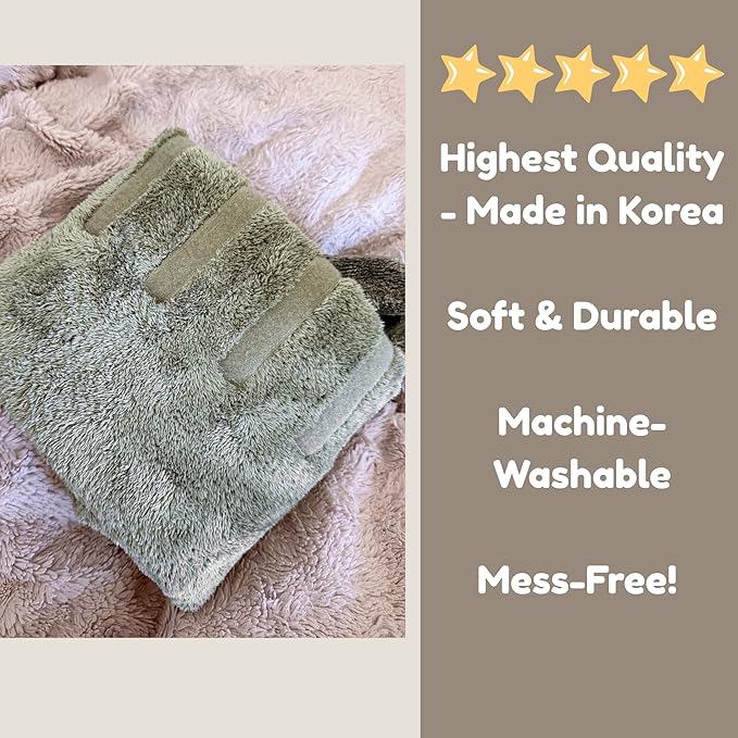 DERPYCHAPPY Premium Dog Towel Robe & Dog Bathrobe for Drying Dogs Made in Korea | Super Absorbent Quick & Adjustable Microfiber Bath Towel for Cats & Puppy Robes After Bath | Soft Warm Coat (Lime,S)