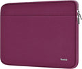 Laptop Sleeve 15.6 inch, Shockproof Protective Notebook Case with Accessory Pocket, Briefcase Carrying Laptop Bag for 15.6" HP, ASUS, Dell, Lenovo, Acer, Rose Red