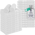 DAN RIVER 100% Cotton Salon Towels Set – 16x26 inches, Pack of 24, Highly Absorbent and Quick-Dry Towels for Hand, Salon, Spa, Beauty, Gyms and Home Hair Care, White