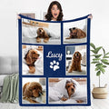Ecautly Personalized Pets Blanket with Photos, Custom Blanket for Small Dogs, Personalized Dog Blankets with Picture, Memorial Gifts for Pet Passing Away