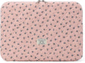 Puffy Laptop Sleeve 13-15.6 Inch Cute Quilted Laptop Protective Case Padded Floral Computer Sleeve for MacBook (A-Dark Pink, 15 Inch)