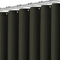 PANGSINNE Extra Long Waffle Weave Shower Curtain 96 Inch Length Heavy Duty Shower Curtain for Bathroom, Machine Washable Water Resistant 256GSM Modern Shower Curtains with 12 Hooks, 72Wx96H Brown