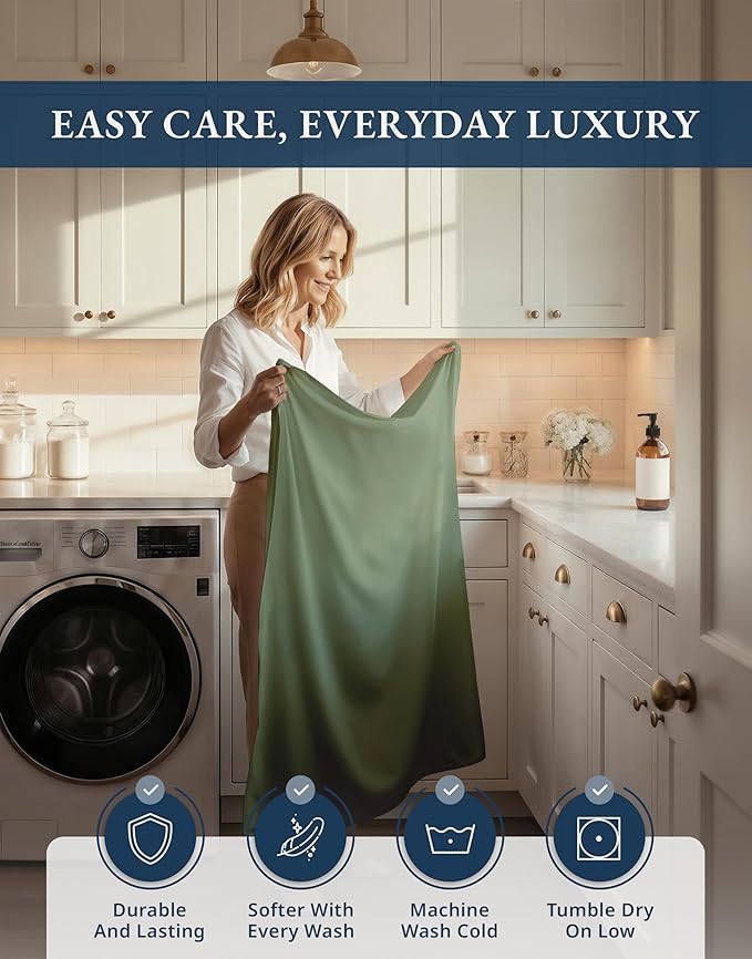 LANE LINEN Split King Sheets for Adjustable Beds - 1000 Thread Count, 5PC Sheets Set, 100% Egyptian Cotton, Cool Breathable & Soft, 2 Fitted Fits Upto 15" Deep Pockets - Iceberg Green