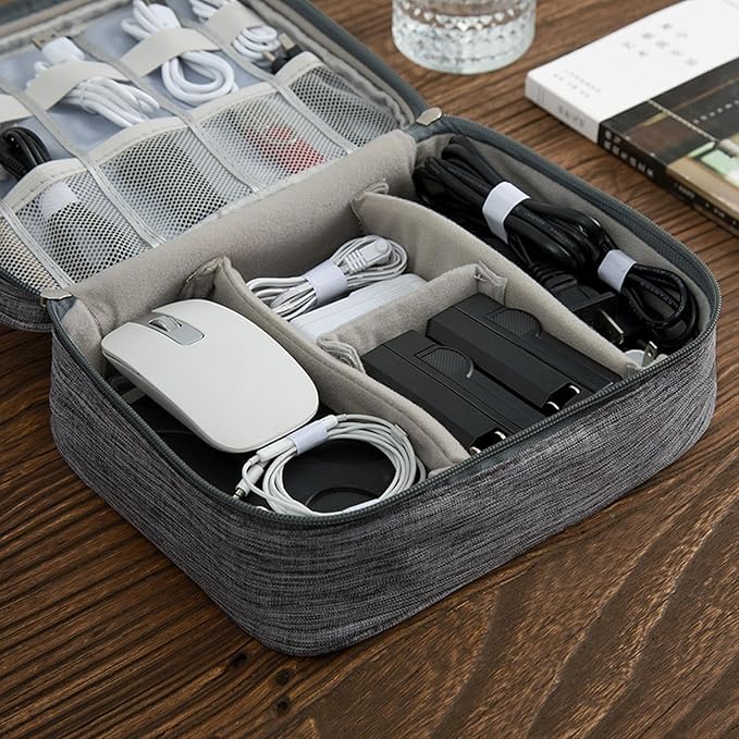 AYANICA Organizer Case Small Electronic Devices USB Charger Accessories Mouse Phone Cable SD Power Bank Earphone