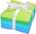 Craftido - 11 Options Solids with Tweed Tonals - Assorted Color Cotton Quilting Fabric Bundles 10pcs Fat Quarters 18"x21" - Medium Weight 5.2oz - for Quilting, Sewing and Crafts - Pastel Colors
