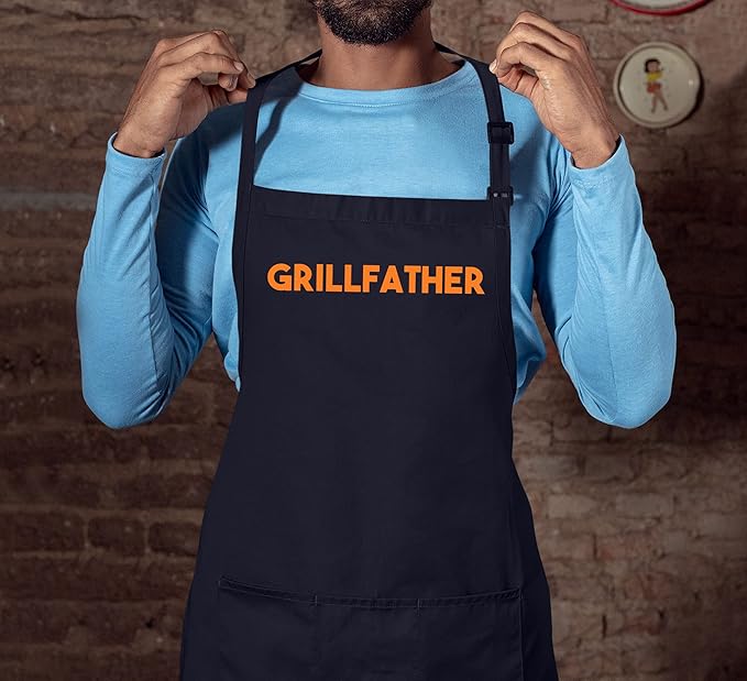 TEEAMORE Custom Aprons for Women Men Add Your Text Personalized Chef Kitchen Apron