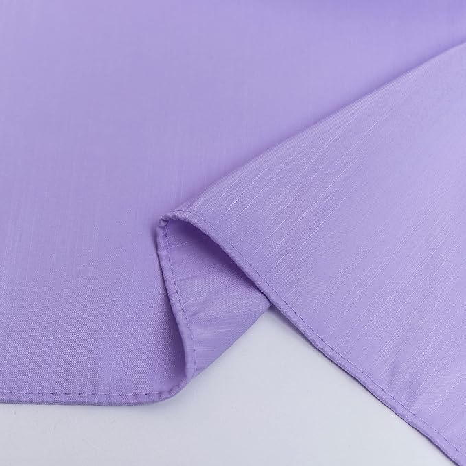 Biscaynebay Wrap Around Bed Skirts for Queen Beds 15" Drop, Lavender Adjustable Elastic Dust Ruffles Easy Fit Wrinkle & Fade Resistant Silky Luxurious Fabric Machine Washable