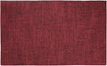 HARFINGTON 4pcs Linen Fabric Placemats 12" x 18" Polyester Rectangle Place Mats Machine Washable Heat Resistant Kitchen Table Mats for Outdoor Indoor Party Family Holiday, Wine Red