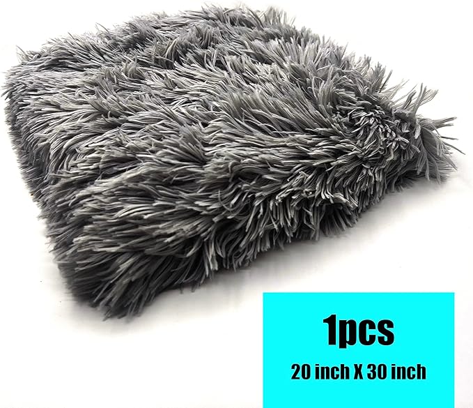 Petbuy Pet Dog Bed Blankets, Fluffy Fleece Dog Throw Blankets Sleep Mat,Soft Puppy Blankets Cat Kitten, S M L XL,Fuzzy Reversible Sherpa Blanket for Bed, Couch, Sofa, Travel,Washable & Lightweight
