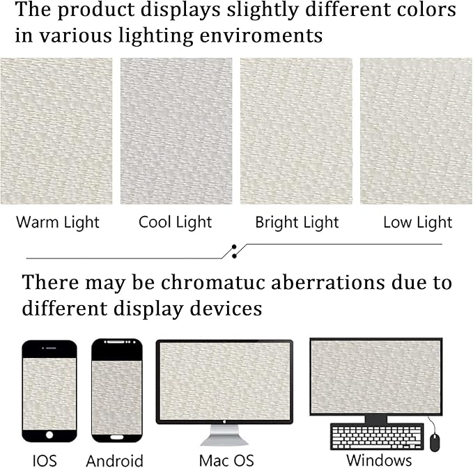 Lecloud Bessie Light Filtering Ivory Curtains 54 Inch Length 2 Panels for Bedroom Living Room, Airy & Privacy Curtains with Dual Rod Pocket, Rustic Window Drapes for Home Decor, Each 30 W x 54 L