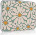 iCasso Laptop Sleeve 13 inch for MacBook Air 13-13.6 inch, Cute Laptop case for MacBook Pro 13 inch, Slim Protective Travel Carrying Case for MacBook Pro 14 inch, Chromebook, HP, Dell, Green Floral