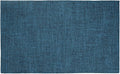 HARFINGTON 4pcs Linen Fabric Placemats 12" x 18" Polyester Rectangle Place Mats Machine Washable Heat Resistant Kitchen Table Mats for Outdoor Indoor Party Family Holiday, Navy Blue