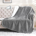 Yaning Waterproof Blanket for Bed Couch Sofa Car, Soft Leakproof Dog Blanket with 3D Bubble Pattern, Reversible Water Proof Pet Blankets for Dogs Cats Puppies (60"x80", Grey)