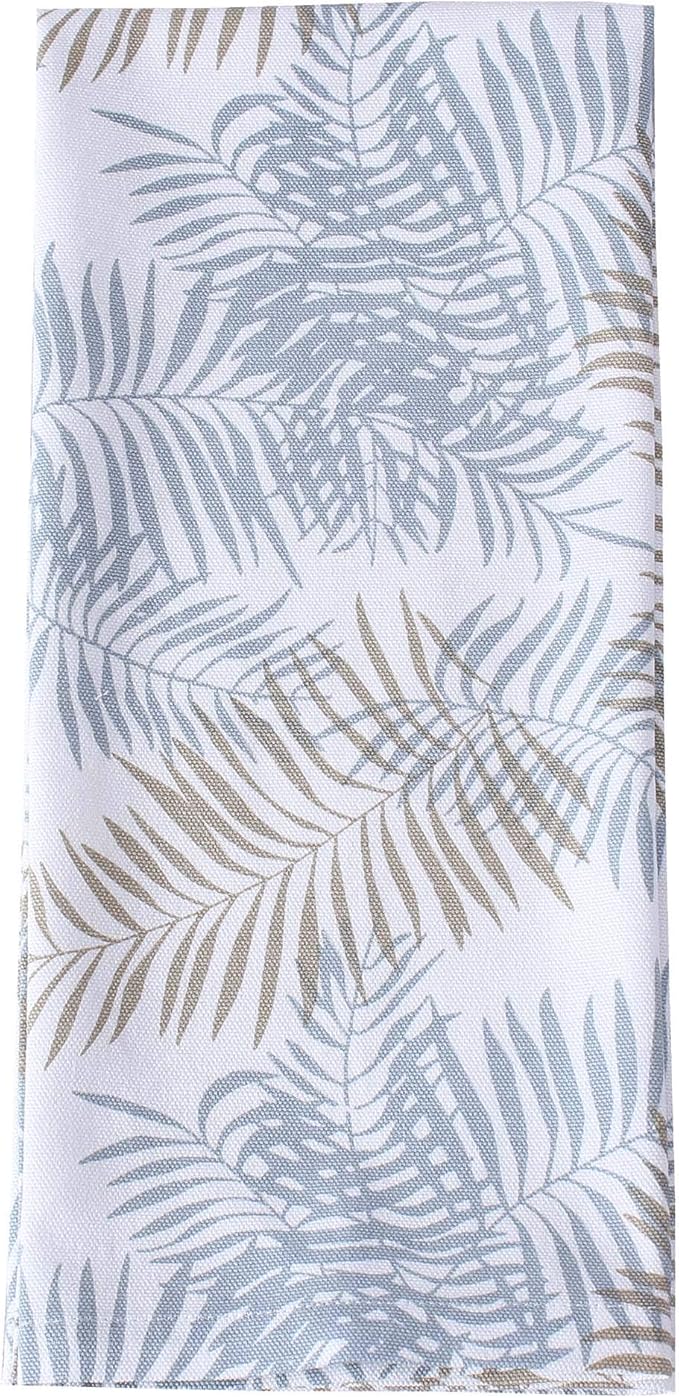 ACCENTHOME Cotton Kitchen Towels - 4-Piece Absorbent Set | Tea & Bar Towels | Marino Leaf Print | Multi-Purpose 20x28