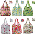 6 Pack Reusable Grocery Bags Heavy Duty with Handles, Reusable Shopping Bags for Women, Foldable, Washable for Store, Travel