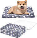 Limbeuuu 4 Pcs Washable Dog Crate Mat Kennel Pad Replaceable Reversible Pet Bed Pad for Crate Pet, Sleeping Mat for Small, Medium Dog Machine Washable(22.4 x 11.8 x 0.79 Inch,Black and White)