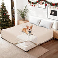 CYCMACO Waterproof Couch Covers for Pets, Waterproof Dog Bed Cover, Anti-Slip Soft Dog Blankets, Couch Cover for Dogs Washable, Pet Blanket for Puppy Large Dogs Cat (82x120 Inch, Beige)