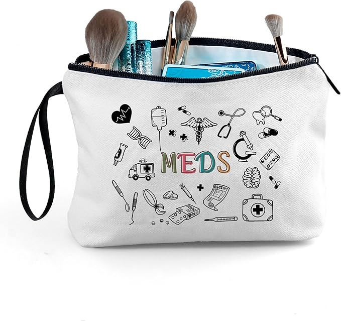 ARIOSEY Medical Bag,Doctor Gifts,Meds Cosmetic Make Up Bag,Medicine Bag for Traveling,Doctor Gifts for Women,Gifts for Teen Girls,Friendship Gifts for Women
