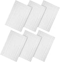 Ample Decor 100% Cotton Bath Mats 24 x 17 Inches, Quick Dry, 1350 GSM Banded Border Shower Bathroom Floor Mat, Not Bathroom Rug - White, Pack of 6