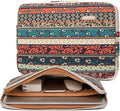 Kayond Canvas Water-Resistant 13.3 Inch Laptop Sleeve case for 12.5 inch 13inch Notebook Computer 12.9 Pocket Tablet (13-13.3 inch, Red Bohemia)