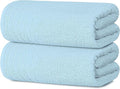 Tens Towels Pack of 2 Extra Large Bath Sheets 35 x 70 Inches, 100% Cotton, Larger & Lighter Weight, Quicker to Dry, Super Soft & Absorbent, Oversized Bath Towels, Sky Blue