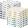 Kitinjoy Cotton 16 Pack Terry Kitchen Dish Cloths, 12 x 12 Inches Super Soft and Absorbent Dish Rags, Quick Drying Dish Towels for Washing Dishes, Multi-Colored