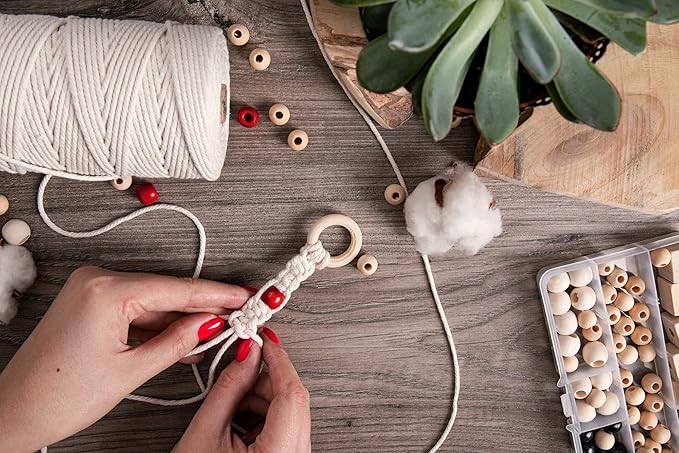 MIGO Creates Macrame Kits for Adults Beginners with 126 Macrame Supplies and 7 Projects E-Book: DIY Macrame Kit with 165 Yards Macrame Cord and Craft Supplies & Materials to Start Macrame!